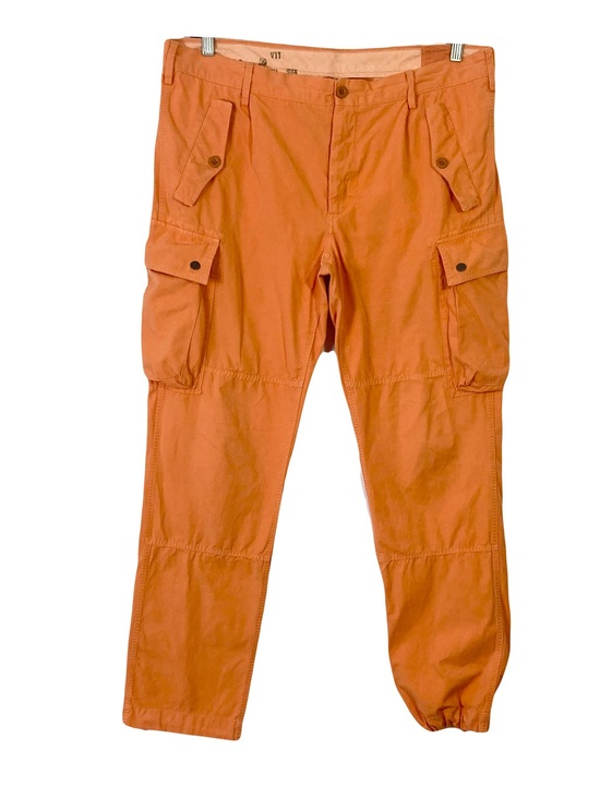Polo Ralph Lauren Other - POLO RALPH LAUREN Cargo Pants 36x32 Orange VTG Y2K Pockets Adjust-Tie-Hem